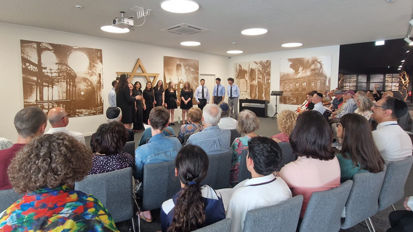 Magevet Choir Performs at the Holocaust Museum of Porto