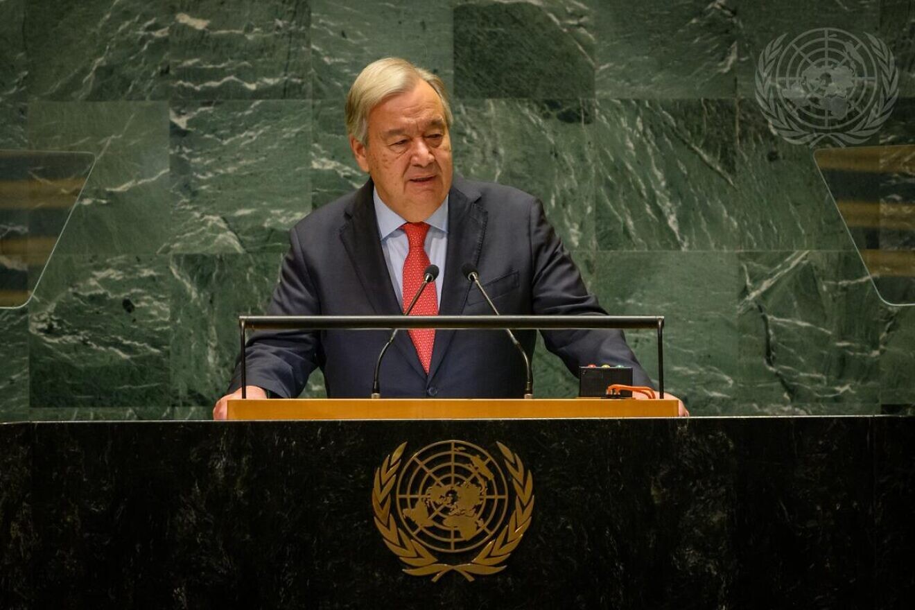 In General Assembly speech, UN head takes shots at Israel