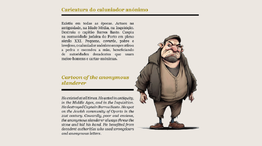 Oporto Jewish Museum presents a giant cartoon of the 