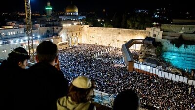 The eve of Yom Kippur