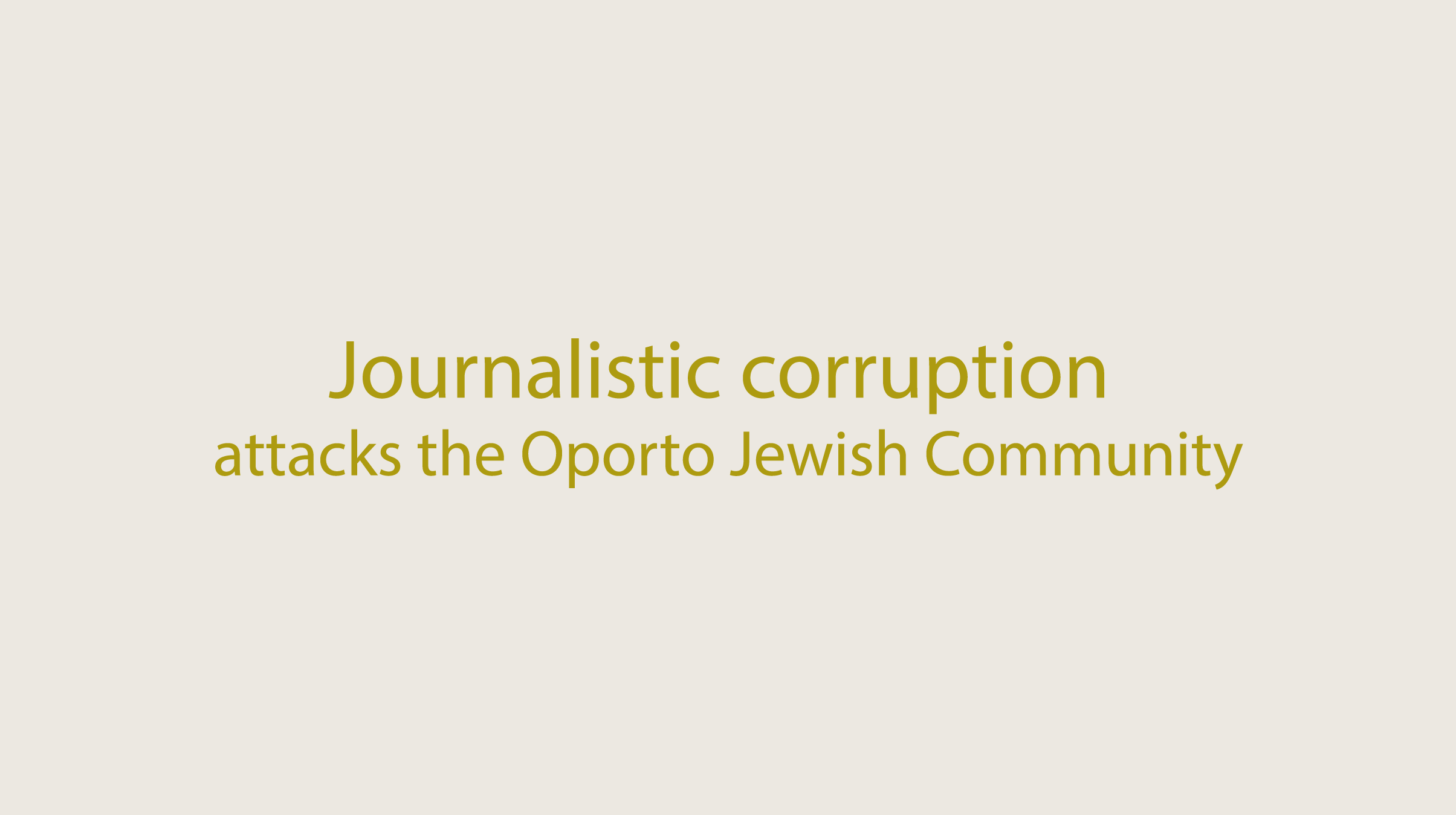 Jewish Museum of Oporto exposes 