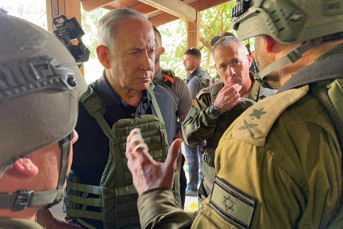 Netanyahu tours Hamas massacre sites as IDF preps for ‘significant’ ground op