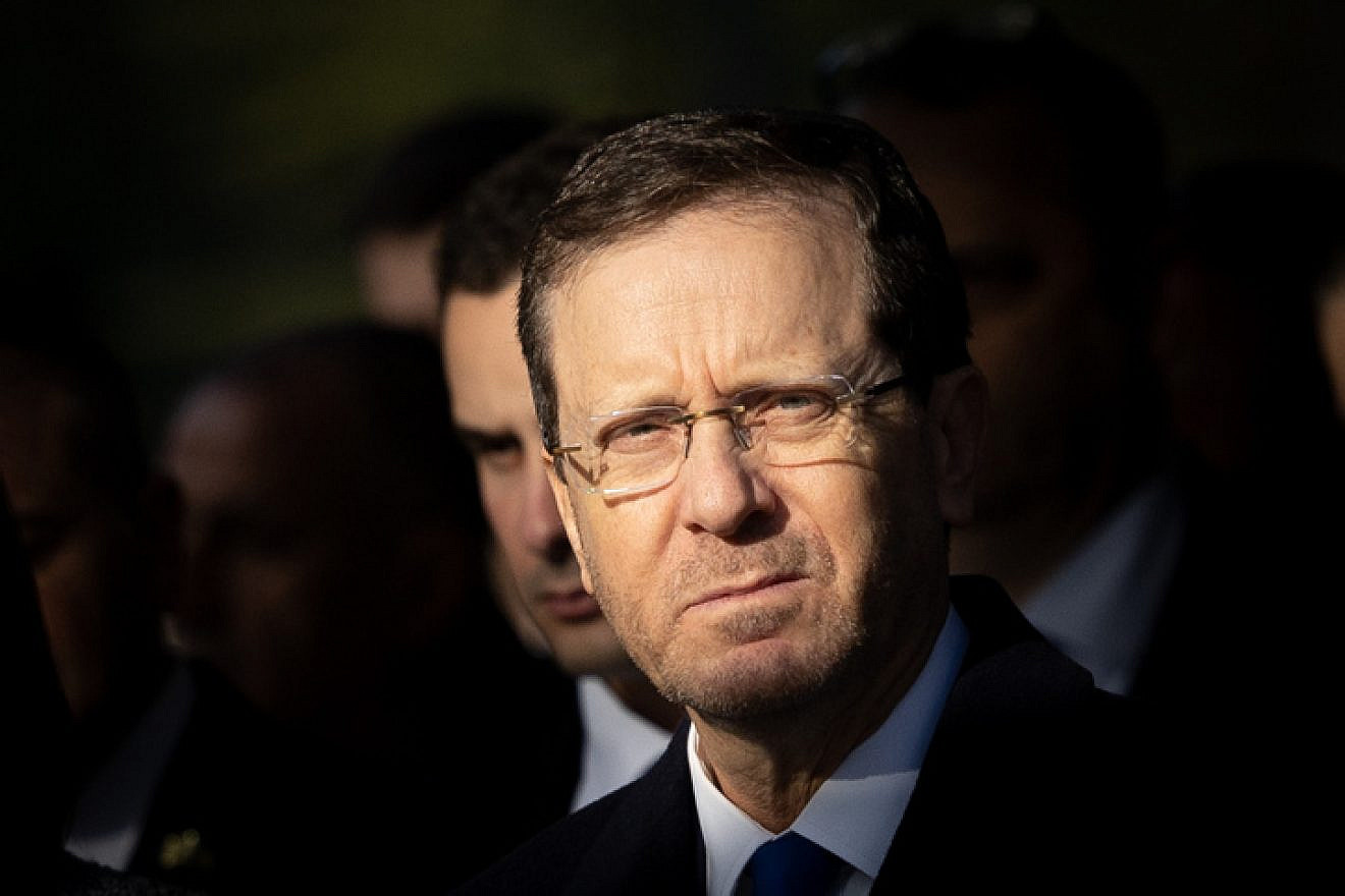 Herzog: Now’s not the time for two-state solution