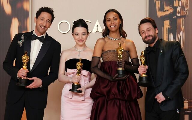 Adrien Brody speaks of antisemitism and racism as he picks up best actor Oscar