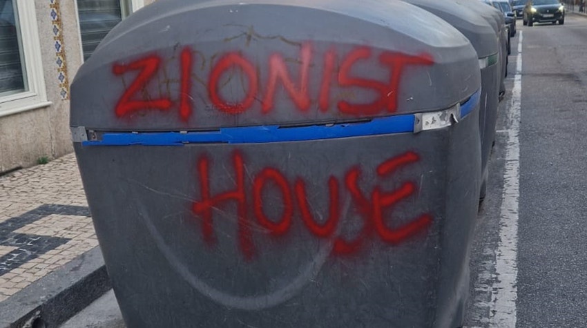 Antisemitism in Oporto: Jewish house identified with graffiti