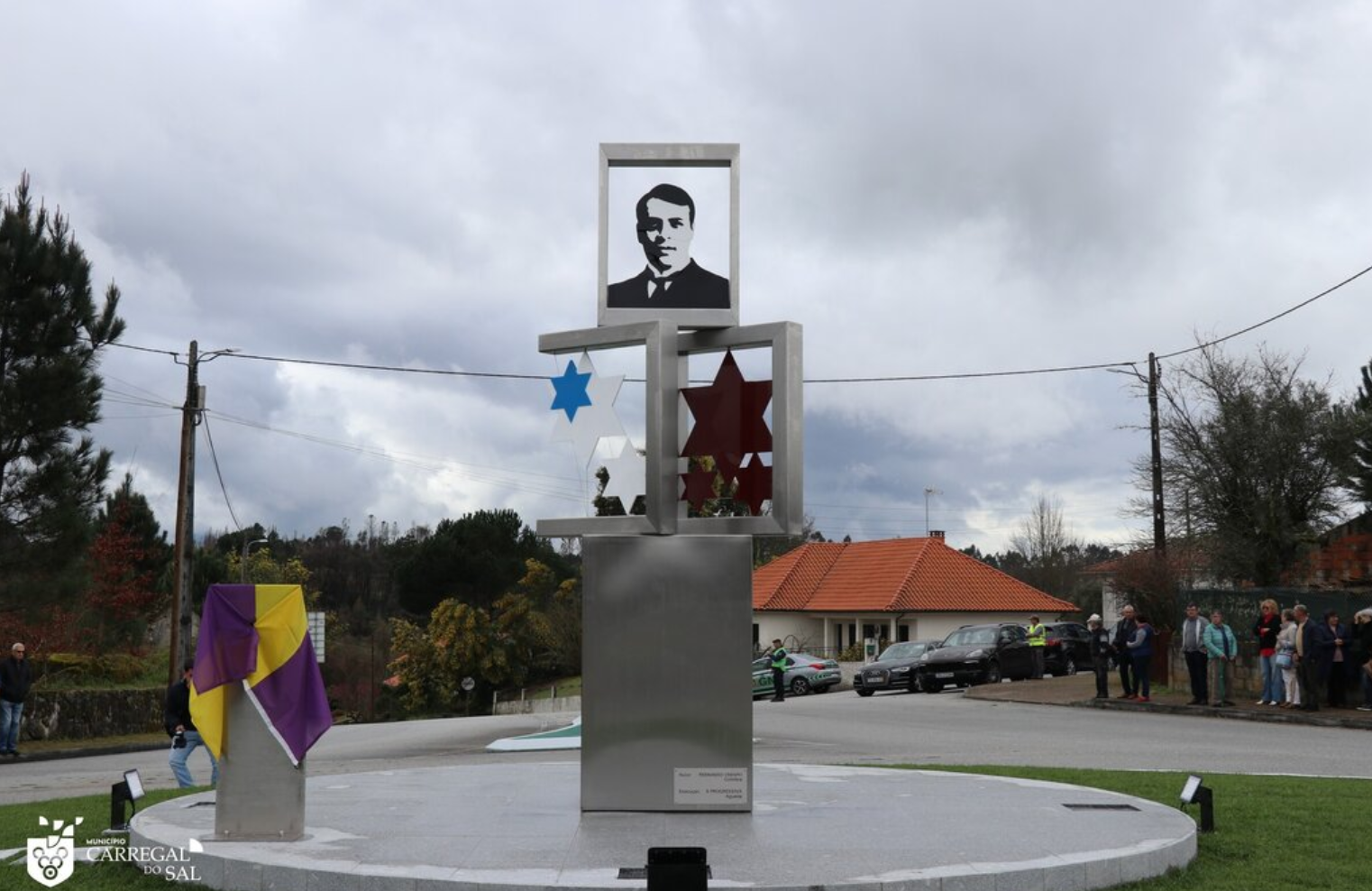 Inauguration of the monument honoring the humanitarian gesture of Aristides de Sousa Mendes