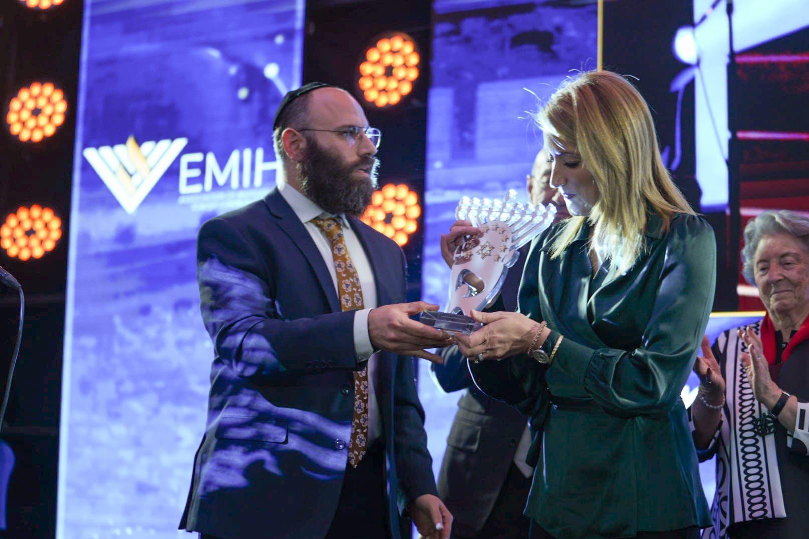 European Jewish community awards Roberta Metsola