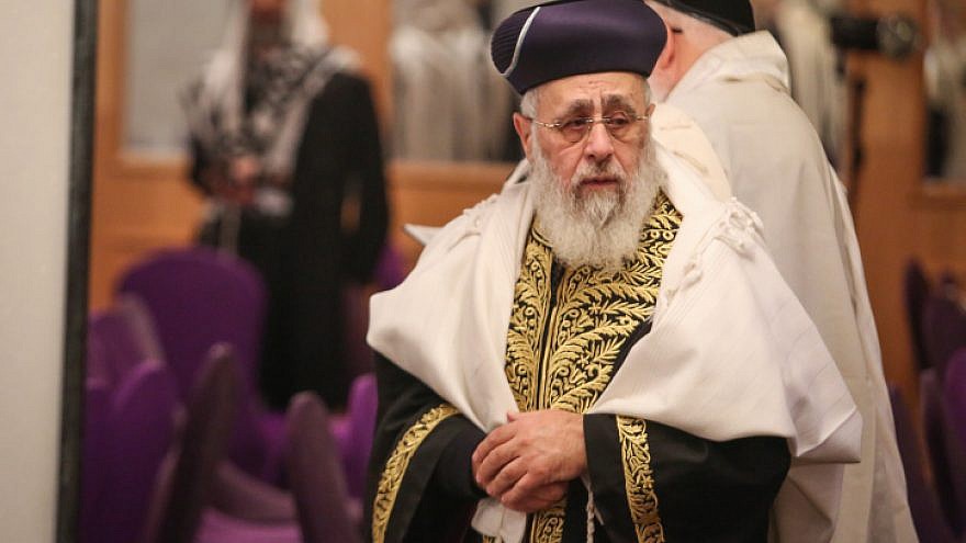 Under coalition deal, chief Sephardic rabbi will head panel that selects IDF chief rabbi