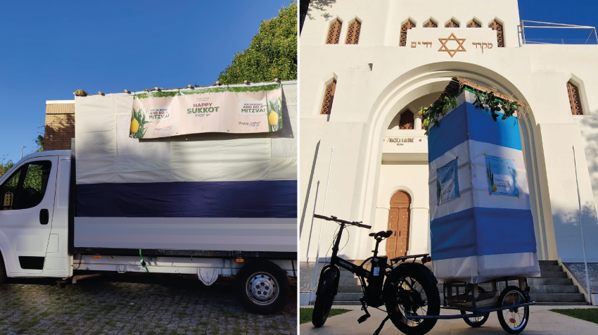 A second Sukkah-mobile takes to Oporto streets to help Jewish community celebrate Sukkot